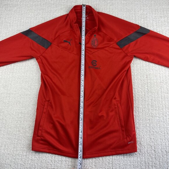 AC Milan Puma Training long sleeve football soccer Jacket red Youth XL (≈ Men S) - Picture 12 of 16